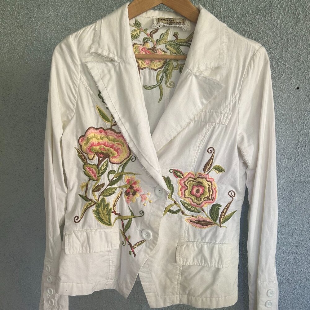 Flair Collection Embroidered Boho Jacket M but runs small